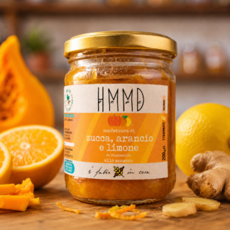Confettura di zucca, arancio e limone allo zenzero