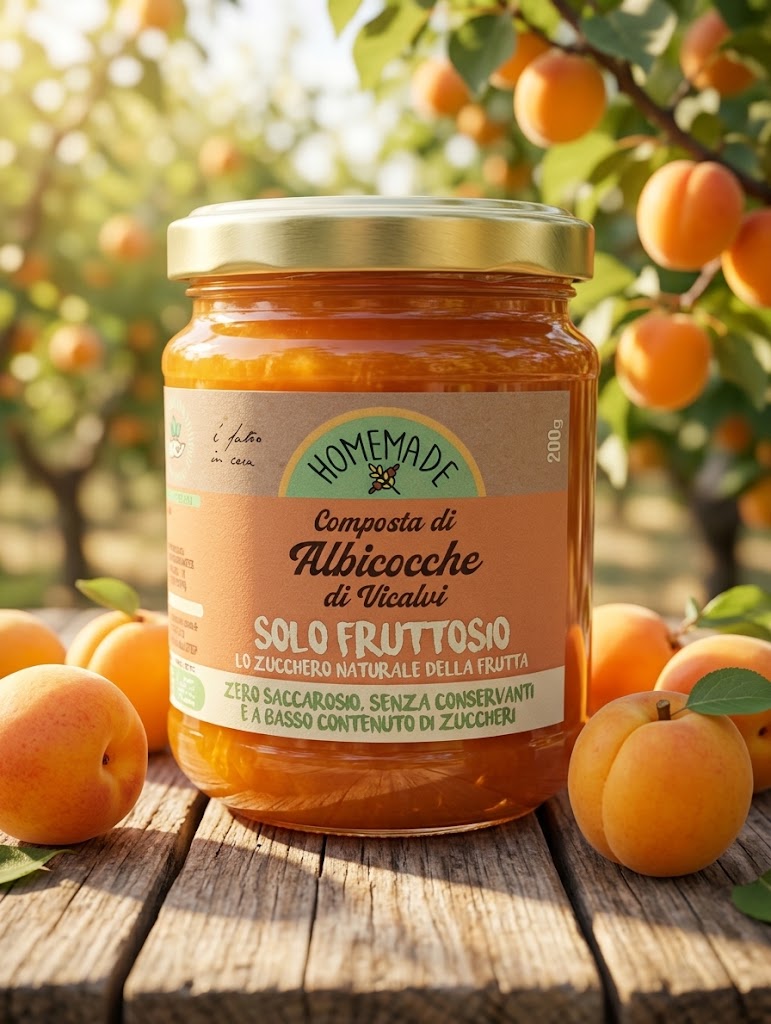 Composta di Albicocche (con solo fruttosio)