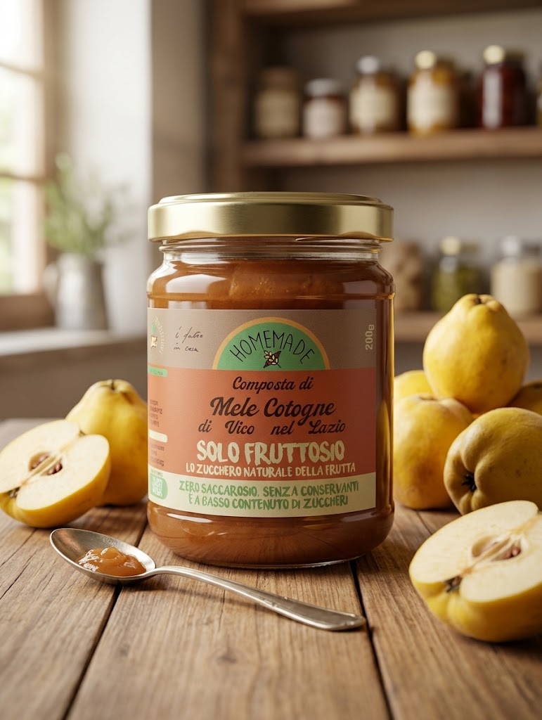 Composta di Mele cotogne (con solo fruttosio)