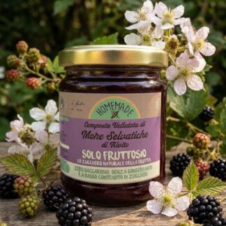 Composta di More selvatiche vellutate (con solo fruttosio)