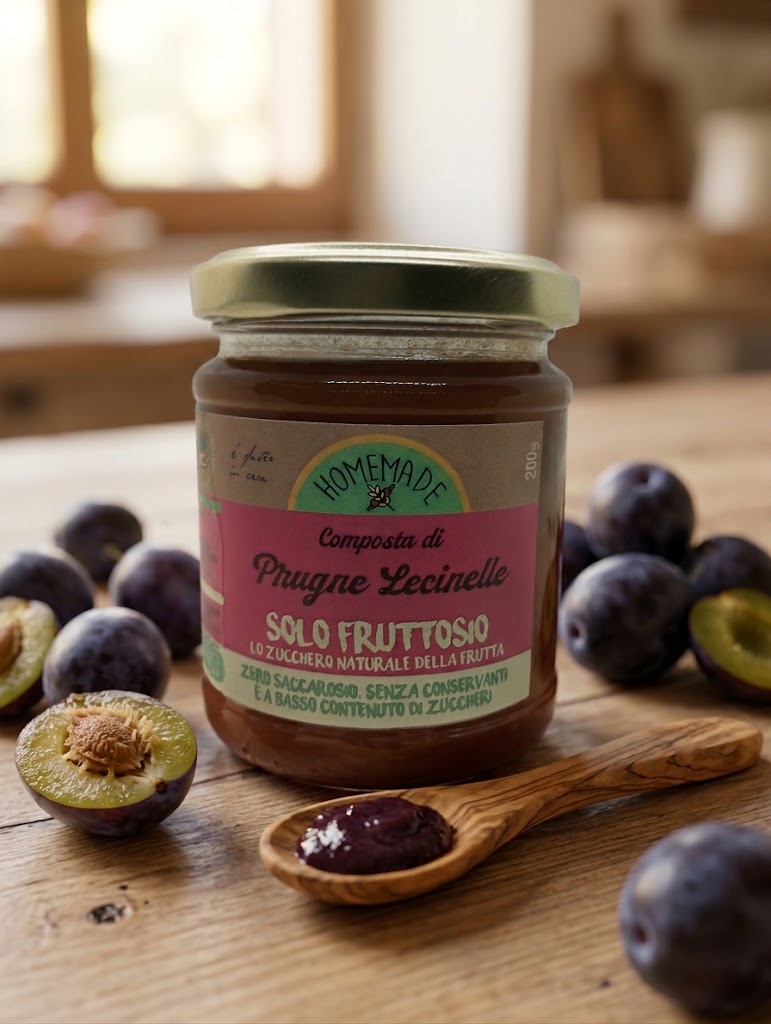 Composta di Prugne lecinelle (con solo fruttosio)