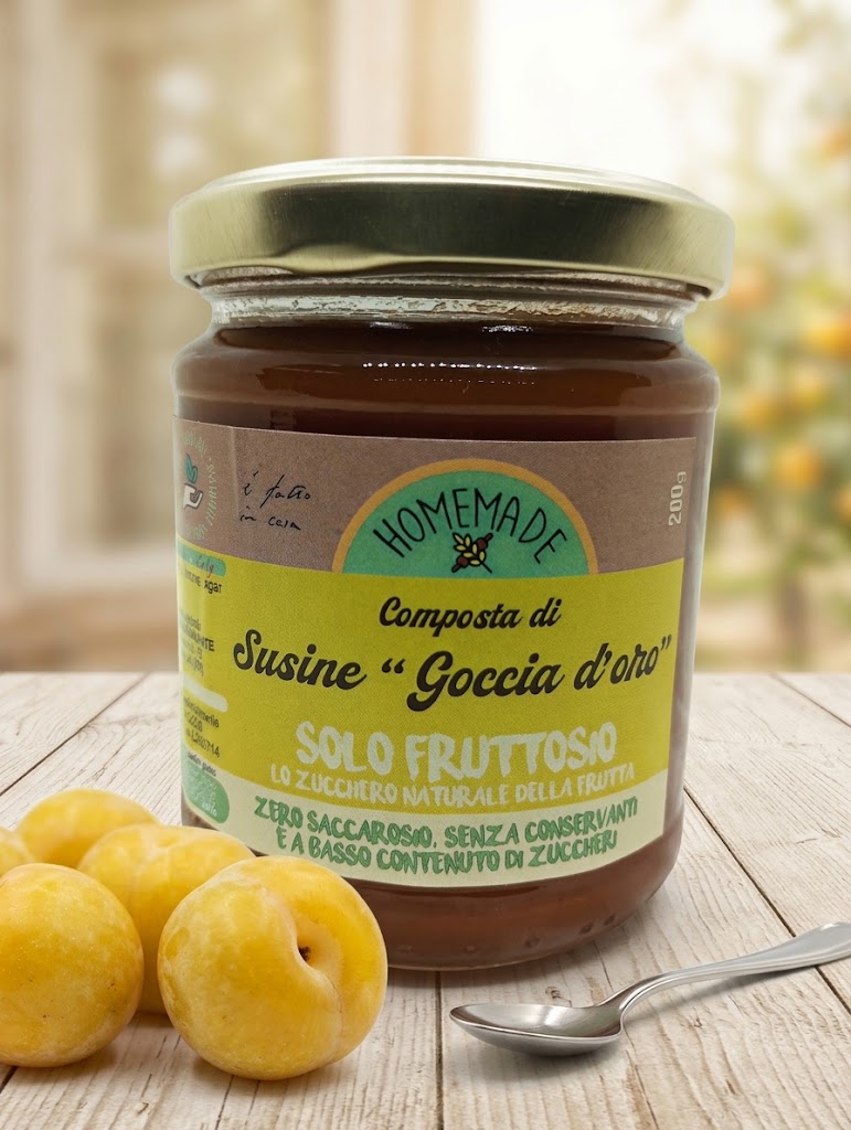 Composta di Susine "Goccia d'oro" (con solo fruttosio)