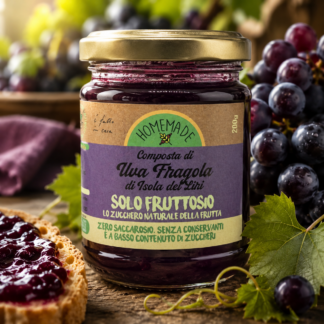 Composta di Uva fragola (con solo fruttosio)
